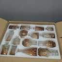 Glass Bud Vase Set of 30, Small Flower Vases, Glass Vases for Centerpieces, Vintage Home Table Decorations Bud Vases (30 Pcs, Amber)