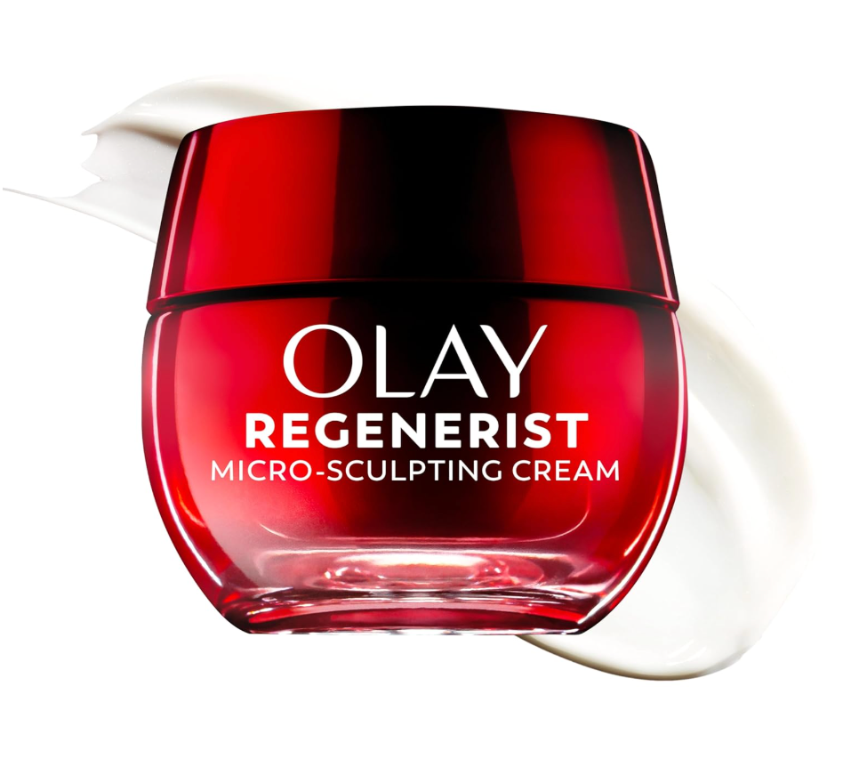 Olay Face Moisturizer, Regenerist Micro-Sculpting Facial Cream for Women - Anti-Aging, Anti-Wrinkle, Firming Skin Care - Triple Collagen Cream, Peptide Moisturizer, Hyaluronic Acid, Niacinamide, 1.7oz