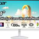 acer SB242Y Ewi 23.8" Full HD (1920 x 1080) IPS Zero-Frame Gaming Office Monitor | AMD FreeSync Technology | Ultra-Thin Stylish Design | 100Hz | 1ms (VRB) | Low Blue Light | Tilt | HDMI & VGA Ports