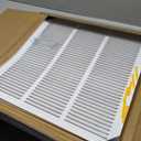 Fancat 18x18 Duct Opening | Steel Return Air Grille | Vent Cover Grill for Sidewall and Ceiling | HVAC Cold Air Intake Grille | White | Outer Dimensions: 19.75"W X 19.75"