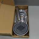 Handheld Shower Head, High Pressure Shower Head With 80" Hose And Adjustable Bracket, Anti-Clog Nozzles, 5 Spray Setting Showerhead, Chrome