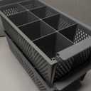 2PCS Crestware Flatware Basket, 8 Compartments