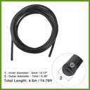 4.5 Meter 14.76ft Black Silicone Air Hose Pipe Tubing 7mm OD 3mm ID for Car Replace Parts Vehicle Components