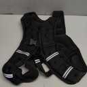 Weighted Vest with Two Adjustment Straps for Men Women, 12lbs Weight Vest with Reflective Stripes for Workout, Strength Training, Running, Fitness, Muscle Building, Weight Loss