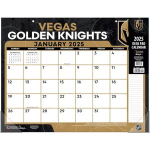 TURNER SPORTS Vegas Golden Knights 2025 22x17 Desk Calendar (25998061575)