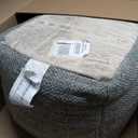 Anji Mountain 16" H x 16" W Handmade Pouf Ottoman for Living Room & Couch
