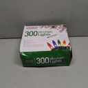 PREXTEX Multicolored Christmas Lights with Green Wire, 60 Feet, 300 Lights, Colorful String Lights Indoor or Outdoor - Incandescent String Lighting for Christmas Tree Decorations for Fences and Patios