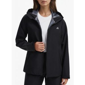 LAZAWG Rain Jacket Women Rain Coat with Hood Lightweight Breathable Waterproof Raincoat for Hiking Outdoor Travel M