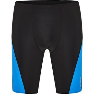 DEVOROPA Boys Swim Jammers Youth Competitive Swim Team Trunks Racing Swimsuit Athletic Swimming Shorts Slim/Standard/Husky (Large, Black/Blue)