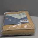 Guken Camel Brown Linen Curtains 108 Inches Long 2 Panel Set Rod Pocket Semi Sheer Dining Room Cozy Bedroom Decor Cotton Look Country Rustic Farmhouse Boho Curtains 52x108