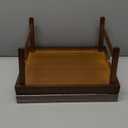 2 Pack Bamboo Bed Tray Table with Folding Legs,Breakfast Trays,Serving Tray for Food and Snack,Laptop Trays for Working(Brown)