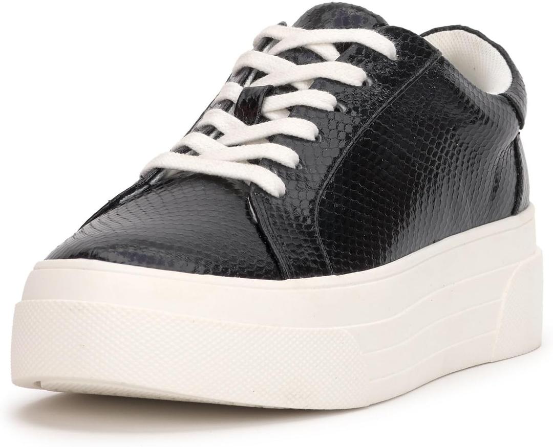 Jessica Simpson Women's Caitrona2 Sneaker (8.5, Black)