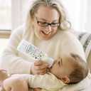 Dr. Brown's Natural Flow Anti-Colic Options+ Narrow Baby Bottle, Frog and Pig, 8 oz/250 mL, with Level 1 Slow Flow Nipple, BPA-Free, 0m+, 2-Pack