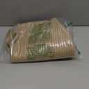 Mkono Woven Storage Basket Decorative Natural Rope Basket Wooden Bead Decoration for Blankets, Toys, Clothes, Shoes, Plant Organizer Bin with Handles Living Room Home Decor (Brown, 28 x 28cm)