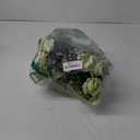 Domensi 6 Sets Wedding Centerpiece for Table Decoration Artificial Fake Rose Flowers with Metal Vase, Faux Silk Rose Bouquet Floral Arrangements for Bridal Shower Home Dining Party (Sage Green)