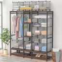 HOMIDEC Closet Organizer, 12-Cube Closet Organizers and Storage, Portable Closet Shelves, Clothing Storage (Grey)