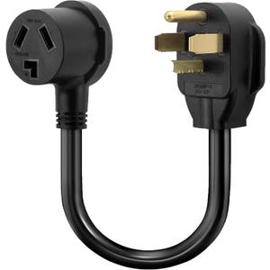 Dryer Adapter Cord, NEMA 14-30P Male to 10-30R Female - 3-Prong to 4-Prong, 1.5FT, 30A/250V, STW 10AWG - Ideal for Home Appliances, RV, Travel, DIY, Professional Use