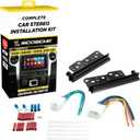 Scosche ICTA3BN Double DIN Radio Install Dash Kit and Harness Compatible with Select 2000-2017 Scion, Subaru and Toyota Vehicles - Complete Basic Car Stereo Installation Kit - Does Not Retain SWC