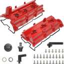 VQ35DE Aluminum Valve Cover Compatible with 2003-2008 Infiniti G35 V6 3.5L 2003-2009 Nissan 350Z V6 3.5L Replace# 13264-AM600 13264-AM610