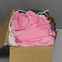 zukakii 12FT Giant Christmas Inflatables Decorations Outdoor Pink Dinosaur, Huge Christmas Blow Up Yard Decorations with Christmas Wreath Hat Build-in LED Light Strong Blower for Holiday Party Xmas