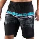 Kanu Surf Infinite Men's Swim Trunks Quick-Dry Bathing Suit Men, 9-inch Inseam (2X, Prism Black/Grey)