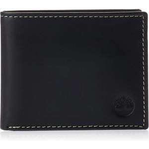 Timberland Men's Leather Wallet With Attached Flip Pocket