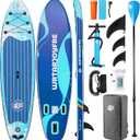 Inflatable Stand Up Paddle Board, 11' x 33" x 6" Extra Wide SUP with Premium Accessories, Non-Slip Deck ISUP for Adults, Youth, Fishing, Yoga, Floating on Ocean & Lake