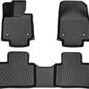 Powerty Floor Mats for 2023 2024 2025 2026 Lexus RX RX350 RX350h RX500h (NOT for RX450h+ PHEV) Accessories All Weather Floor Liner 3D TPE 1st & 2nd Row Floor Mat Heavy-Duty Floor Liners