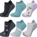 Dr. Motion 3 Pairs Womens Low Cut Ankle Cushioned Breathable Compression Socks 3 pairs lost