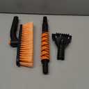 33" Extendable Snow Brush and Ice Scraper for Car Windshield, 2-in-1 Car Snow Brush & Ice Scraper with 360 Pivoting Brush Head and Comfortable Foam Grip for SUV Trucks Sedans,Orange