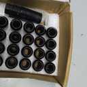 GAsupply 1/2-20 Extended Open End Acorn Lug Nuts Black, 1.9" 48mm Tall, 17mm Hex, Conical Seat 60 Degree, 20 Pack+1 Lug Nut Lock Key Socket