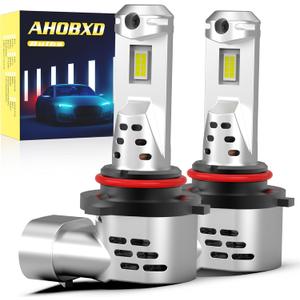 9005 Light Bulb, 6500K White with Fan Cooling Upgraded Super Bright 900% 60000LM Brightness Real 1:1 Halogen Size 80000Hours Lifespan 9005/HB3 Car Fog Lights Pack of 2 9005 Light Bulb, 6500K White with Fan Cooling Upgraded Super Bright 900% 60000LM Brightness Real 1:1 Halogen Size 80000Hours Lifespan 9005/HB3 Car Fog Lights Pack of 2