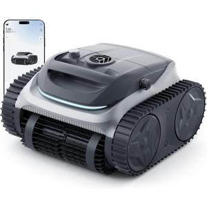 700 C10 Pool Cleaner Robot, Cordless Pool Vacuum w/Superior Suction, Triple Motors, Smart Navigation, APP Control, Wall/Waterline, 140-Min Runtime for Inground Pools up to 861 Sq.Ft (Silver)