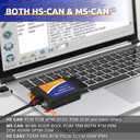 Obd2 Elm327 USB for FORScan with MS HS CAN Switch Compatible with Forscan Adapter for Ford F150 F250 Lincoln Mazda Mercury Code Reader Vehicle Scanner Diagnostic Programmer Tool