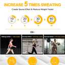 SCARBORO Sauna Sweat Shorts for Women Waist Trainer Leggings Workout Suit Compression Body Shaper Band (3X-Large, Black Blue-inner Zipper)