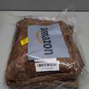 LIBERECOO Oval Tablecloth Vinyl Fitted Elastic Edge with Flannel Backing - Fits 48 x 68 Inch Oval Table - Walnut Wood Pattern - Waterproof Wipeable Table Cover