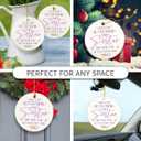 5 x Sister Ornament 2025, Appreciation Gifts for Sisters Bestie Sibling Soulsister, Thoughtful Sister Gifts from Sis Brother, Sisterhood Birthday Decor, Ceramic Ornaments for Christmas Tree