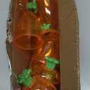 FOIMAS 12pcs Fillable Easter Containers Carrots Shaped Candy Containers for Easter Egg Hunt Home Decoration