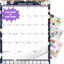2025 Calendar, Wall Calendar 2025-2026 (17"x22") with Lines, Monthly Calendar from Jan 2025 to Jun 2026, Vertical Large Monthly Family Calendar 2025 for Wall, Calendario 2025 (New Big Rainbow)