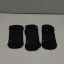 Hylaea Athletic Running Socks Cushion Padded Moisture Wicking Low Cut (Small, 3 Pairs Black)