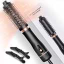 Hot Air Brush, Updated Version Thermal Brush & Hair Dryer Brush One Step Volumizer, High-Speed 1.5 Inch Negative Ion Blowout Express Thermal Round Brush Salon-Quality Blowouts, Hair Shinier & Smoother