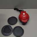 Dash MultiMaker® Mini System - Compact Waffle Maker For Family Breakfasts - Removable Griddle Plates Nonstick Surface - 3 Plates - Red - Color Red