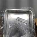 Stainless Steel Cat Litter Box, 4in Shallow Litter Box for Senior Cats and Kittens, Extra Large Metal Litter Pan Nonstick Odor Control Anti-Corrosion (Silver)