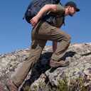 Moosehill Men's Hiking Pants: Lightweight & Stretch | Inner-thigh Vents, Roll-Up Legs, 6 Pockets, Breathable, Quick Dry, Waterresistant, for Trail, Travel & Camping