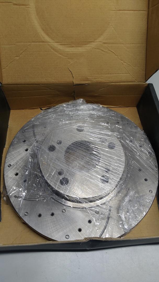 Rotors Kit Front Compatible with 2013-2021 Honda Civic, 2003-2017 Accord, Automotive Replacement Brake Kits 31257 D914-7795 Drilled And Slotted Rotors 281.6mm(11.1in)