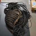 36'' Full Lace Heart Braided Wigs for Black Women Giant Knotless Cornrow Braids Wig with Baby Hair Full Lace Synthetic Heat Resistant Hand Braided Wigs for Women