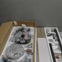 Large Ceiling Fans with Lights: Modern 72 Inch 8 Blade Outdoor Ceiling Fan with Remote APP Control - Dimmable Black Big Fan light Indoor Reversible 6 Speed Quiet DC Motor