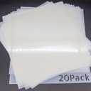 20 Pack 7.5mil Mylar Sheets, 12 X 12 Inch Stencil Paper for Cricut, Laser Cutting, Template Plastic for Quilting, Blank Plastic Sheets for Crafts, Food Grade Mylar Stencil Sheets