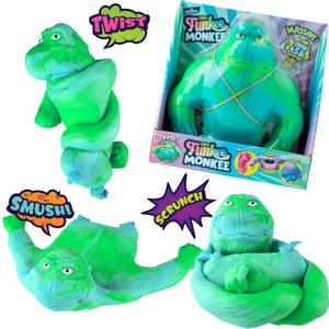 ORB Original Funkee Monkee JUMBO (Green/ Blue) – Over 4.5 pound Stretchy Monkey - Funny, Squishy and Perfect to Squeeze for Stress Relief - Trending Collectible Sensory/ Fidget Toy for Kids and Adults