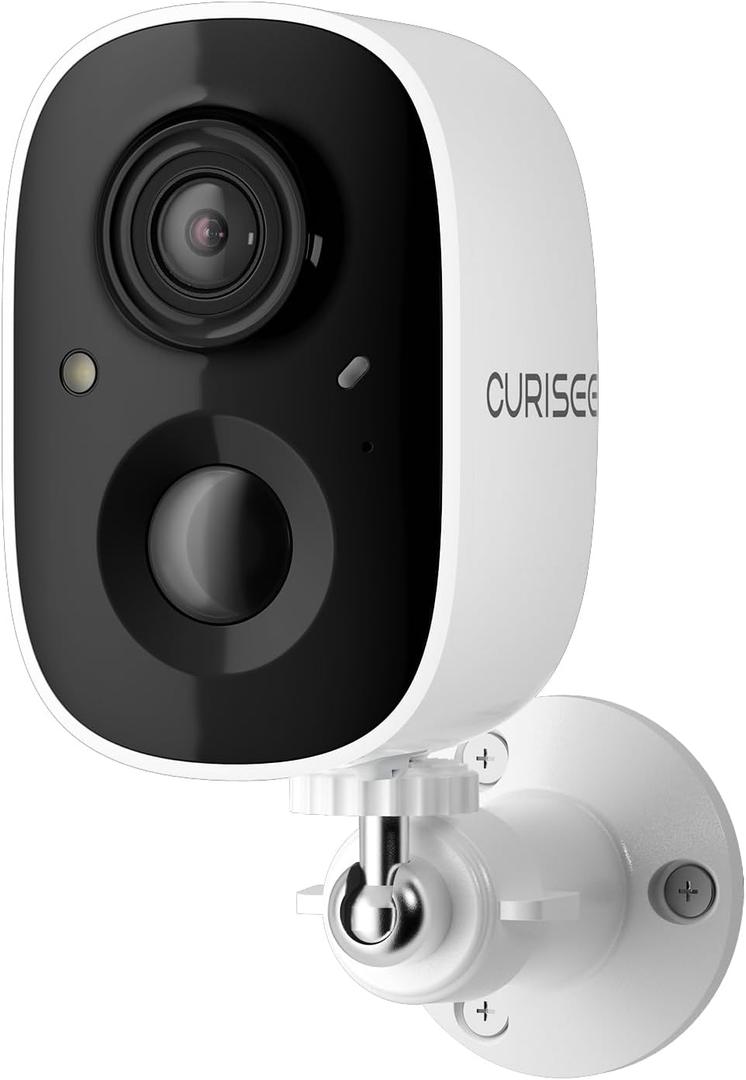 Outdoor Security Camera Wireless 2K Camera for Home Security Wireless Outdoor Battery Security Cameras 2.4GHz WiFi Smart Motion Detection,Color Night Vision,Waterproof, Cloud/SD Storage (White-1 Pack)